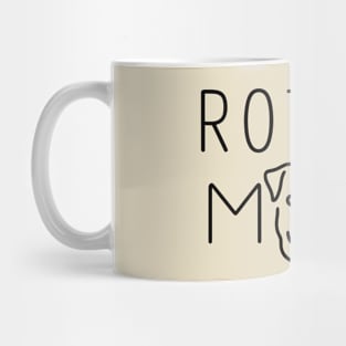 Rottie Mom Line Art Mug